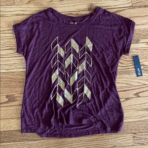 NWT Apt 9 sequin detail top